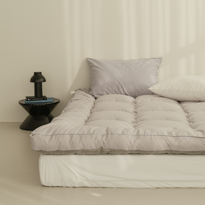 Homesliving 雙面薄款床墊, 冰灰色