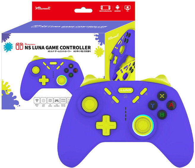 겜맥 루나 게임 컨트롤러 블루, KMNS-319, 1개
