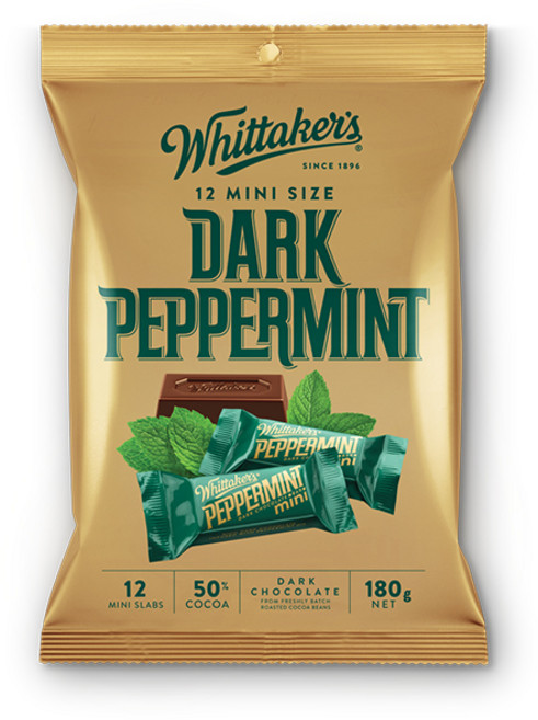 휘태커스 미니 슬랩 페퍼민트 다크 초콜릿, 180g, 1개