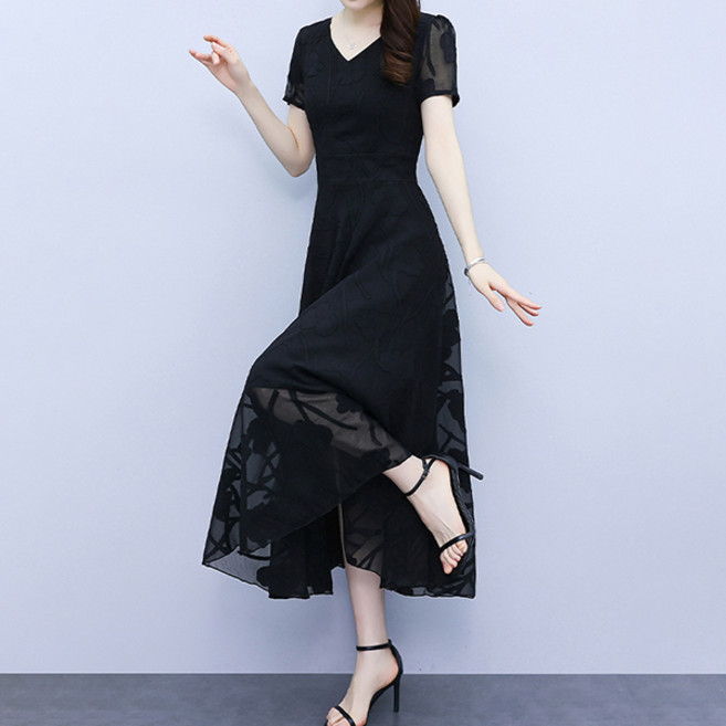 포플러앤씨 캐스민 쉬폰 원피스 P24SMOPS030913 빅사이즈 포함