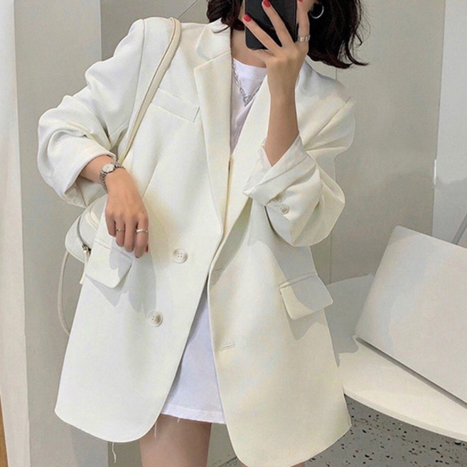 PEONIST 女款正式寬鬆簡約西裝外套