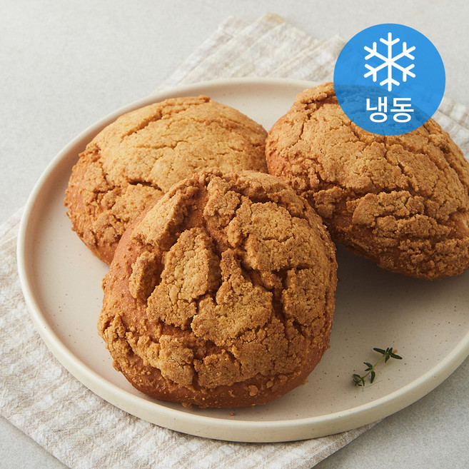 쌀소보루빵 (냉동), 80g, 3개입, 1개