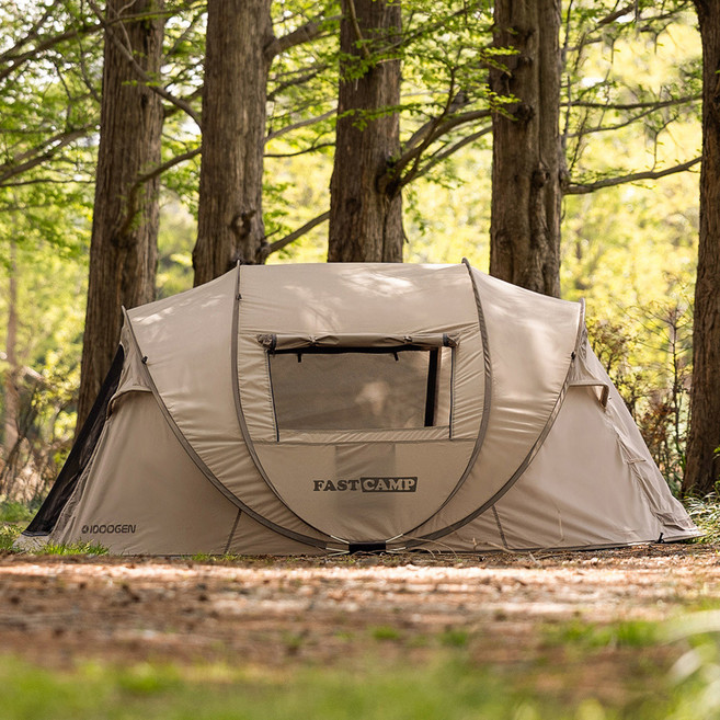 패스트캠프 메가스위트 원터치 팝업 텐트 그늘막, 탄, 4-5인용