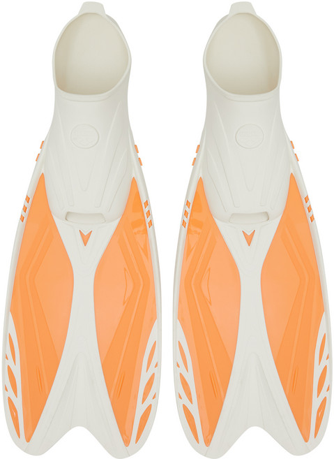 아레나 오리발 롱핀 A4AC1AF01, ORANGE