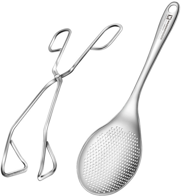 바겐슈타이거 스텐 가위형 집게 + 스키머, 1세트