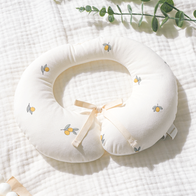 마롤로뜨 프린팅 목쿠션, 싱싱올리브