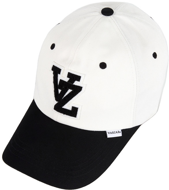 바잘 VZ 아플리케 투톤 오버핏 볼캡