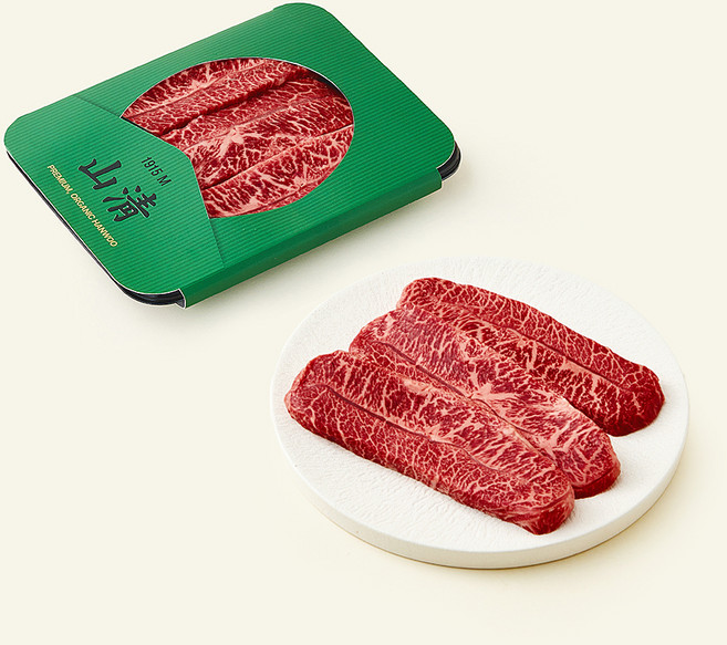 산청 유기축산물 인증 한우 부채살 1등급 구이용 (냉장), 1개, 200g