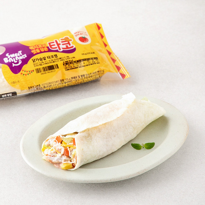 스윗밸런스 닭가슴살 타코랩, 105g, 1개
