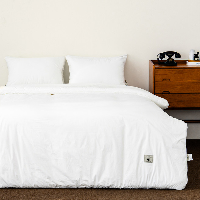 그래이불 순수 오가닉 100수 간절기 코튼 프리미엄 차렵이불 + 이불가방 + 세탁망 특대형 세트