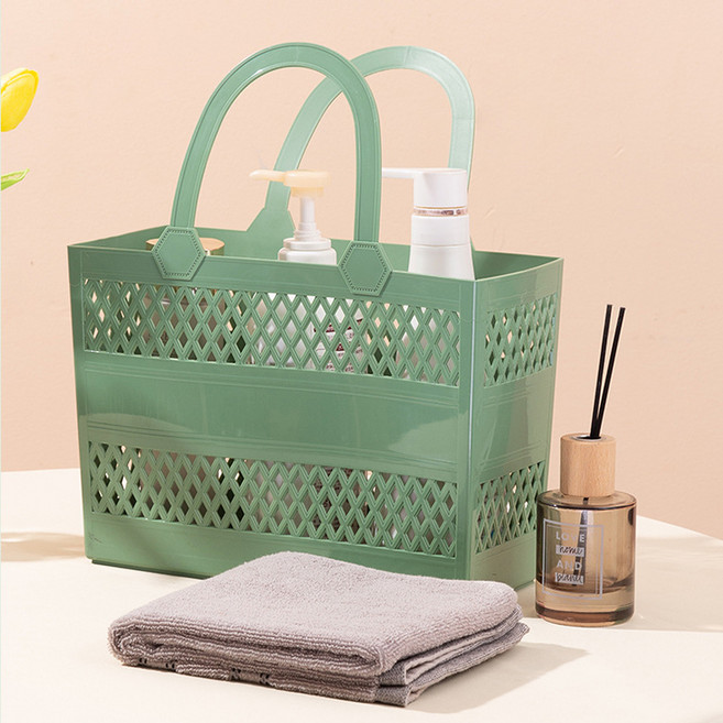 몬드스팟 사각 컴피백 욕실 목욕바구니 YY57543, 그린