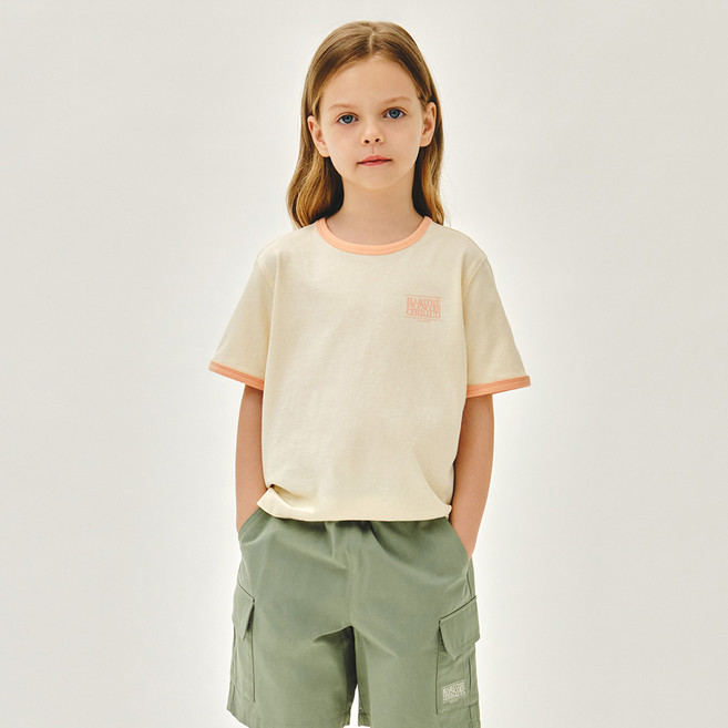 MaritheFrancoisGirbaud 兒童 CLASSIC LOGO RINGER TEE