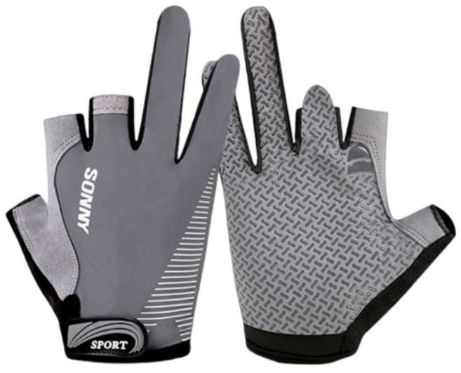 팅올 포인트 낚시 장갑, 그레이, 1개