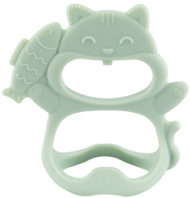 아이앤비 질겅질겅 착붙 손목 치발기 + 휴대용 케이스, 치발기+케이스, 야옹이 스윗세이지, 1개