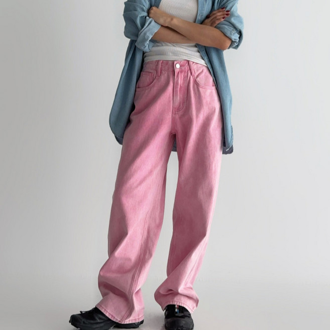 라라온 여성용 롱/숏 기장 와이드 코튼 피그먼트 면 바지 26TSP3631