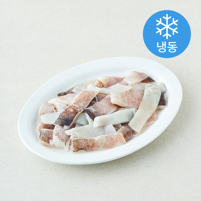 오바다 국내산 오징어 몸통 슬라이스 (냉동), 1개, 300g
