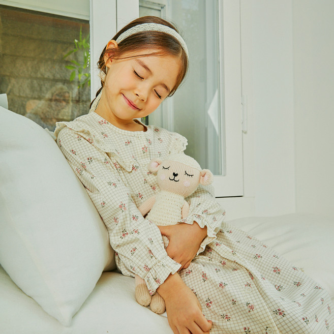 오가닉맘 아동용 네오 긴소 면 원피스 잠옷 MIFSSW09