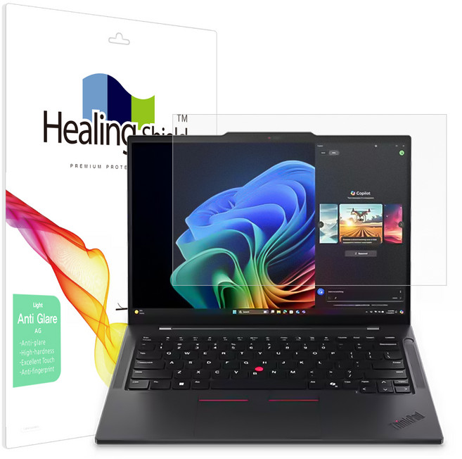 힐링쉴드 레노버 씽크패드 T14s Gen6 스냅드래곤 X 논터치 저반사 Light 액정보호필름 세트, 1세트
