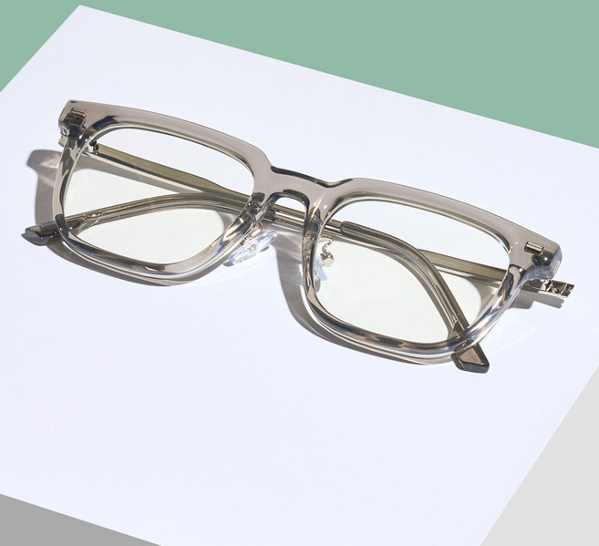 멜라크메 빅사이즈 사각 뿔테 데일리 렌즈없음 안경테 5692