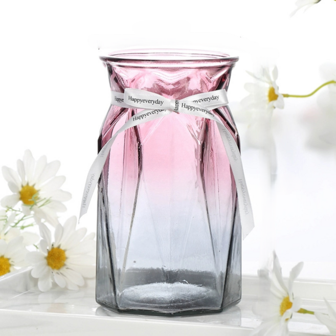 트레오바 심플한 유럽풍 유리병, 18 엑설런트 그라데이션 퍼플 그레이