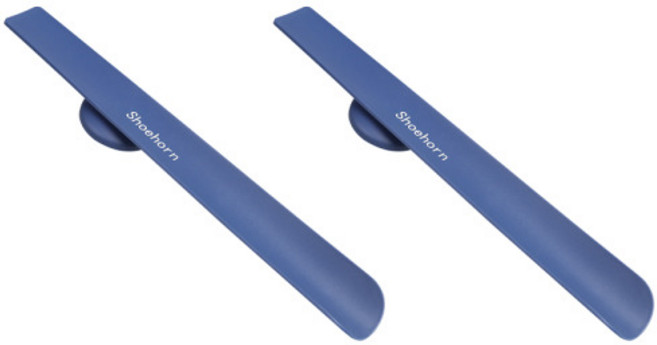 피피홈리빙 마그네틱 자석형 구두주걱, 블루, 2개
