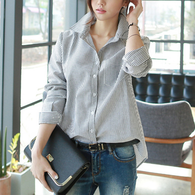 BBAE BBAE 女款休閒條紋襯衫