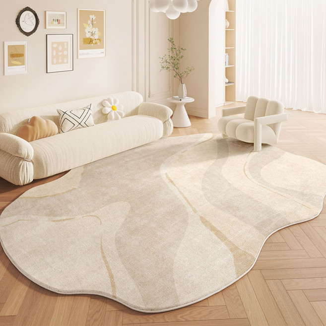 Alleophom 高級觸感臥室客廳不對稱地毯 L261-0056