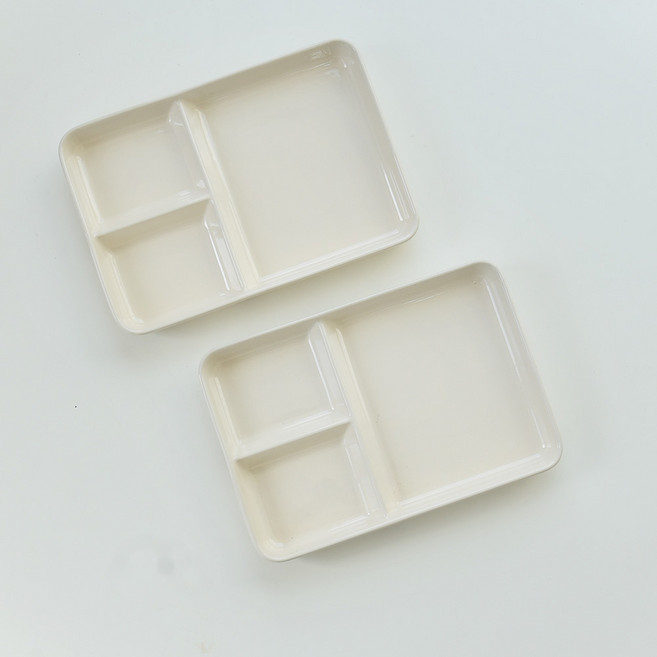 프렐류드 미에뜨 삼절 나눔식판, 아이보리, 2개