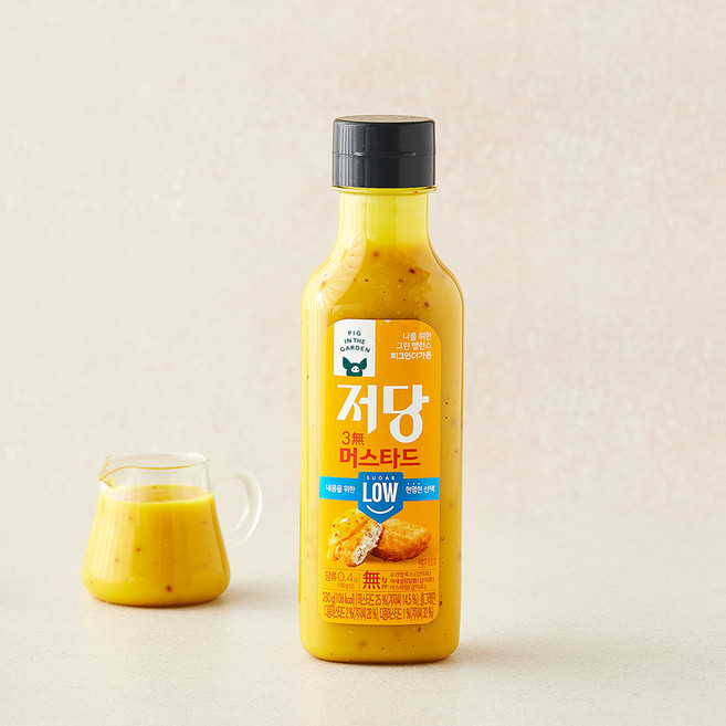 피그인더가든 저당 머스타드, 280g, 1개