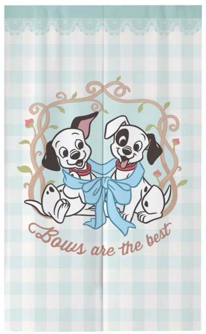 Disney 迪士尼 貓狗長門簾(格紋101忠狗) 85x140cm, 格紋