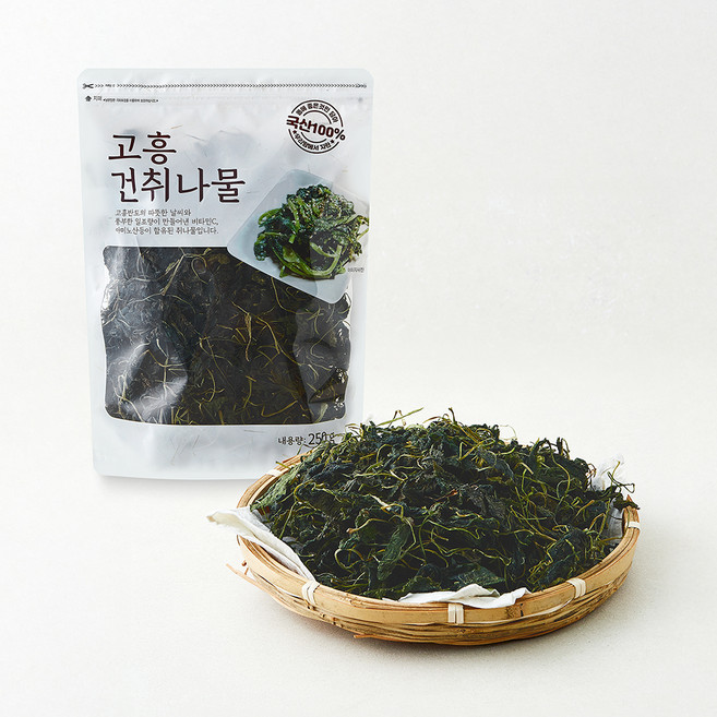 고흥 건취나물, 1개, 250g