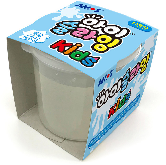 아모스 아동용 아이슬라임, 투명, 625g, 1개