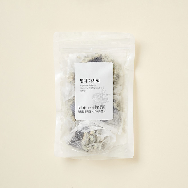 올가홀푸드 멸치 다시팩, 14g, 1개, 6개입