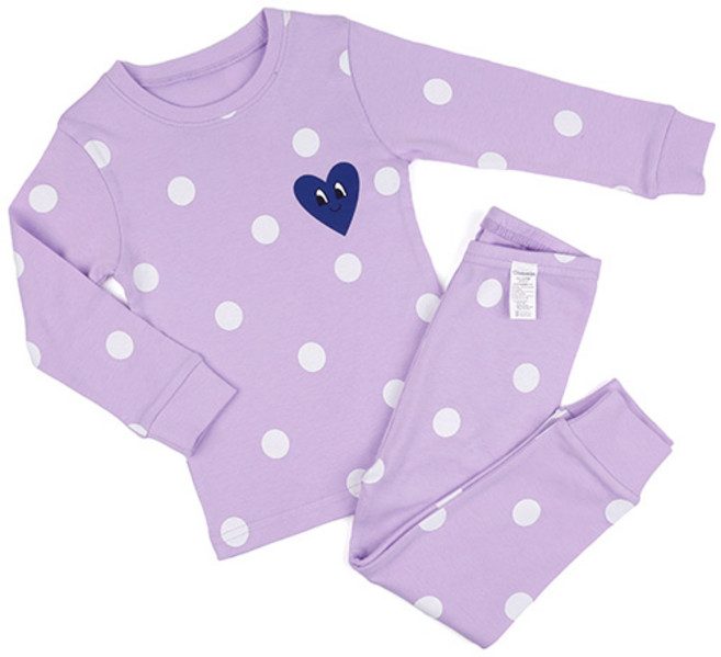 메이키즈 아동용 폴카도트 30수 후라이스 상하 세트