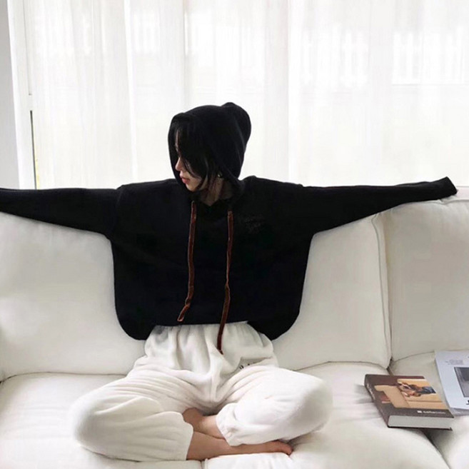 女款超細纖維貂絨睡眠褲