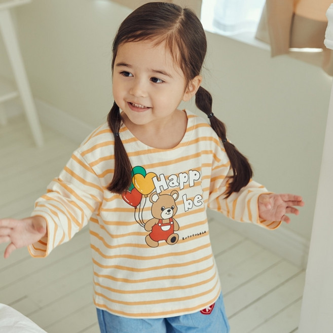 ROTOTO bebe 兒童Carry條紋T恤