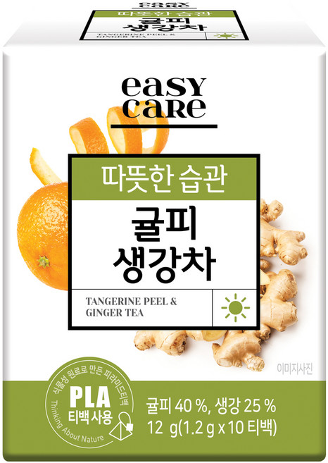 녹차원 이지케어 귤피생강차, 1.2g, 10개입, 1개