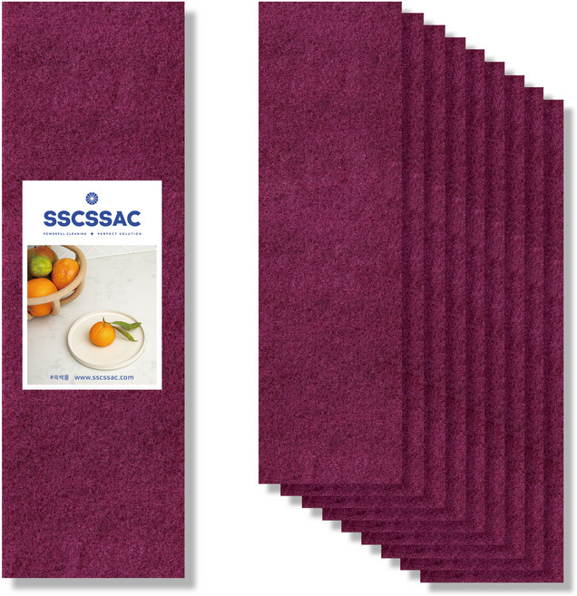 쓱싹 SSCSSAC 강력 다목적 청수세미 퍼플, 10개, 1개
