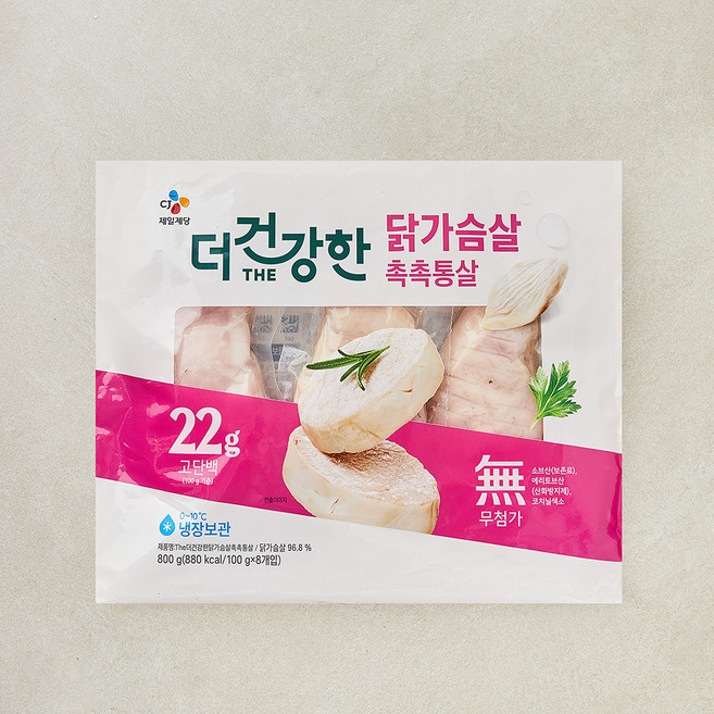 더건강한 CJ 닭가슴살 촉촉통살, 100g, 1개, 8개입