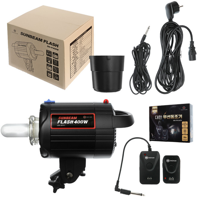 대한 개인 스튜디오 셀프 사진관 쇼핑몰 인물 상품 식품 제품 소품 음식 의류 인테리어 가구 뷰티 연출 사진 유투브 방송 강의 BJ 라이트 LED 랜턴 촬영조명 DSLR 썬빔플래시, DH-P400W
