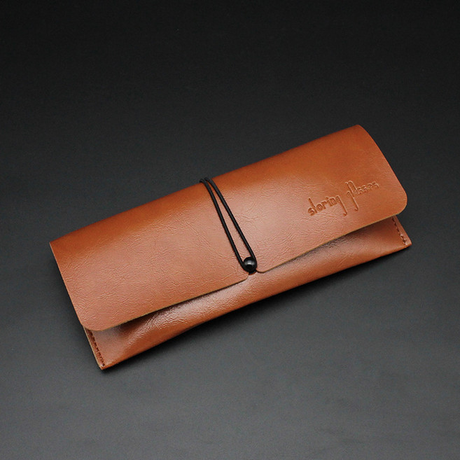 아티홈 부드러운 가죽 스트랩 안경 케이스