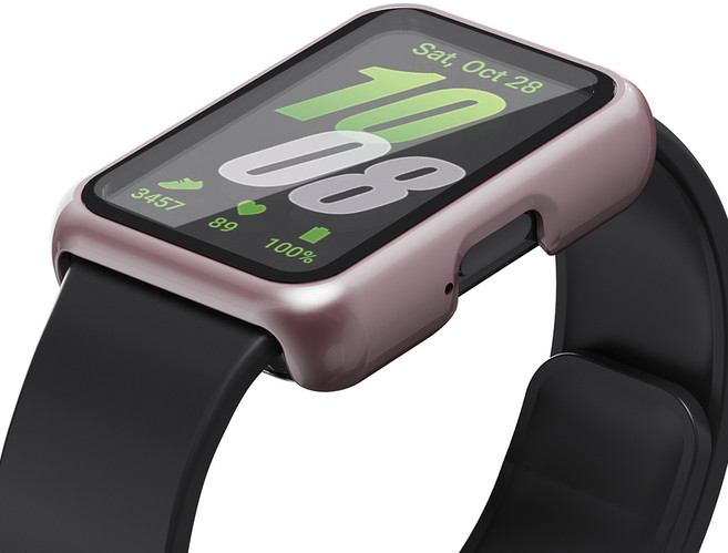 칸탐 갤럭시 핏3 호환 풀커버 케이스, 핑크, 1개