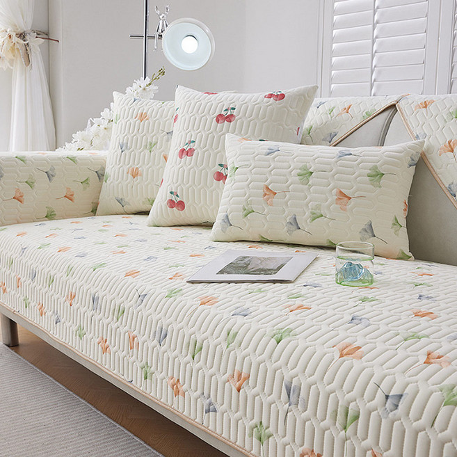 지앤와이 여름 라텍스 패턴 미끄럼방지 소파패드