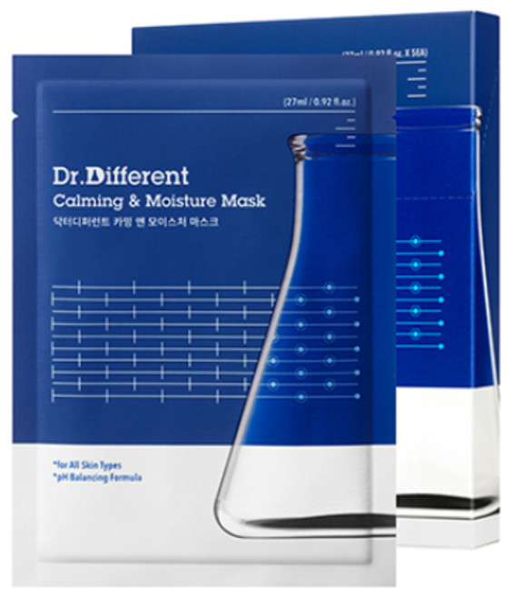 Dr.Different 鎮靜保濕面膜, 5入, 1個