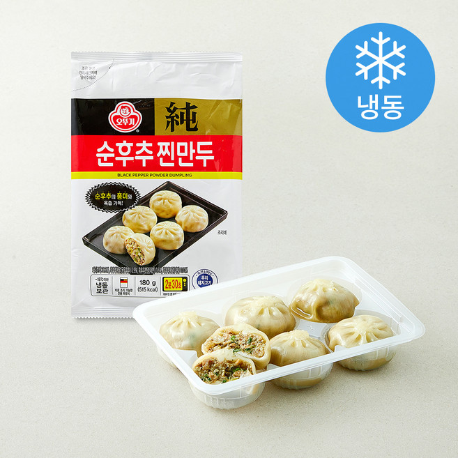 오뚜기 순후추 찐만두 (냉동), 180g, 1개