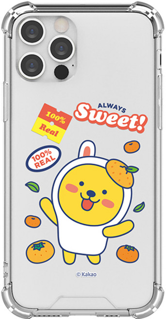 카카오프렌즈 프루티 투명방탄 강화 휴대폰 케이스