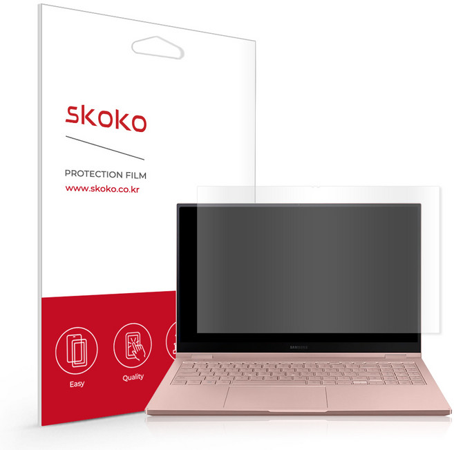 스코코 갤럭시북 플렉스2 도화지 종이질감 액정 + 외부보호필름 세트, 1세트