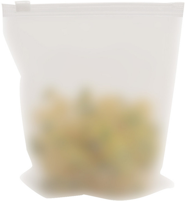 아이엔피 무지 슬라이드 타공 지퍼백 유백 반투명 10호, 10x15cm, 100개입, 1개