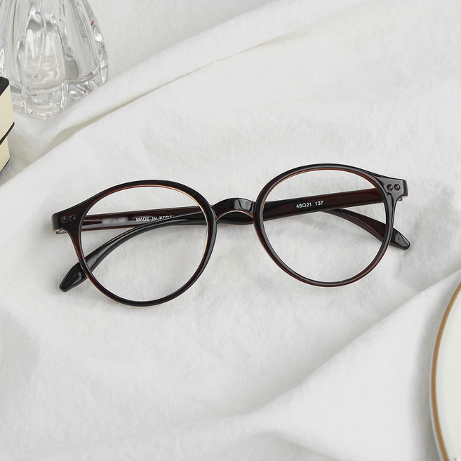 라피던트 패션 라운드형 뿔테 안경 TR-704