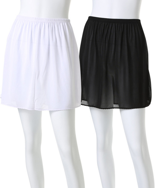 Carrie Lucy 人造絲半身襯裙 2件組